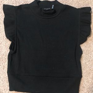 NWOT Black Crop Top Vici